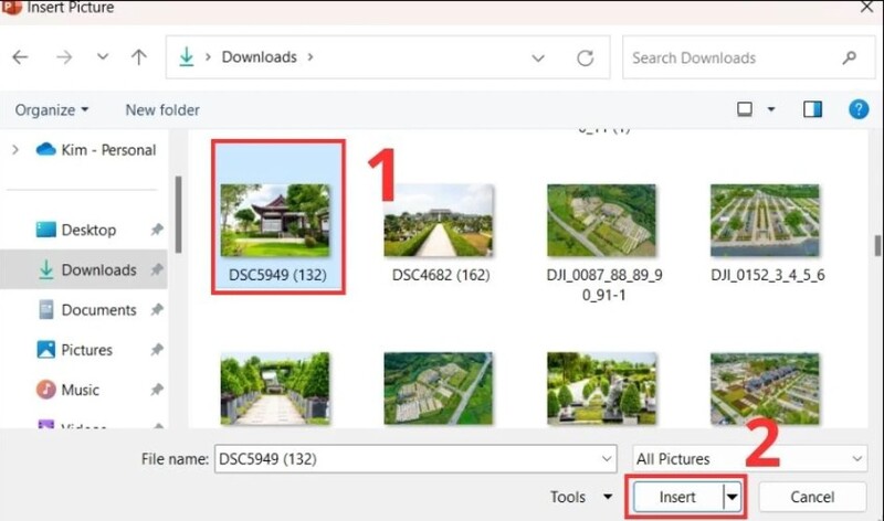 Cách chèn ảnh vào PowerPoint trên máy tính