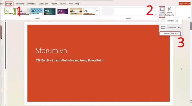 cách đánh số trang trong powerpoint