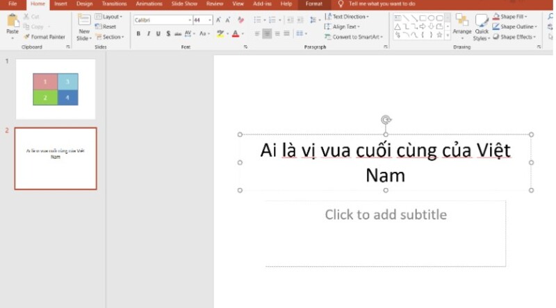 cách làm trò chơi trên powerpoint đoán hình