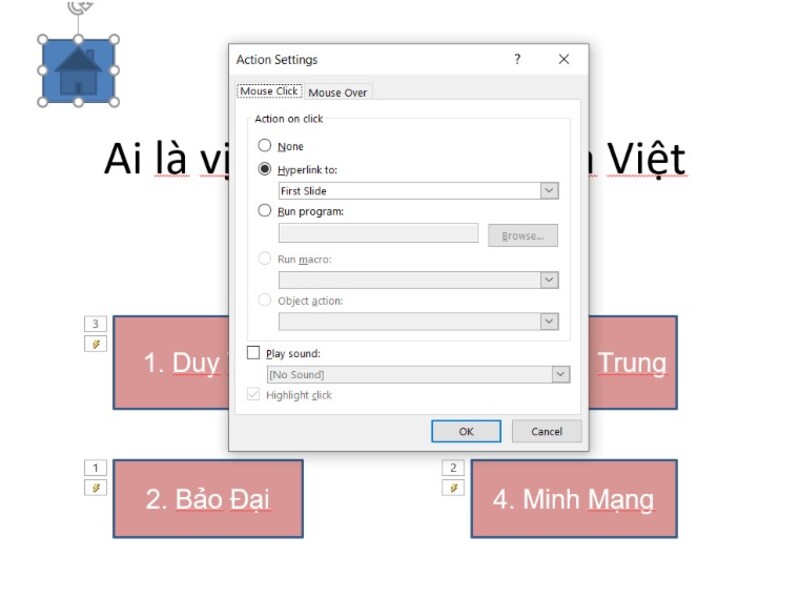 cách làm trò chơi trên powerpoint đoán hình