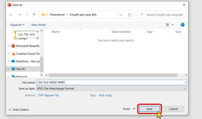 cách lưu file PowerPoint