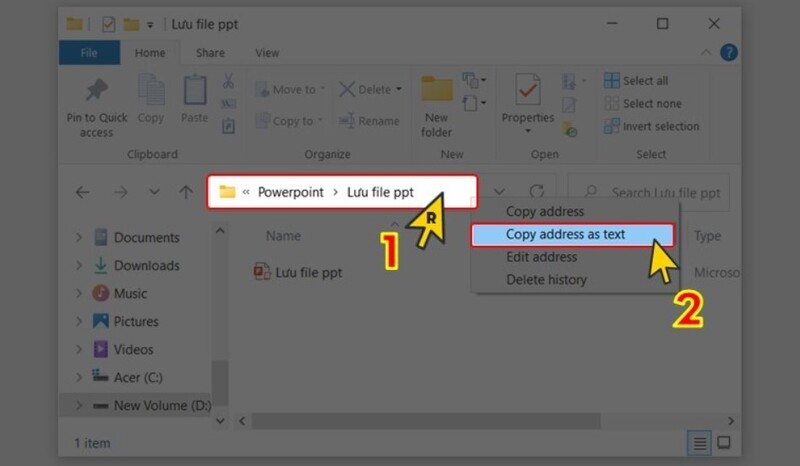 cách thay đổi vị trí lưu powerpoint