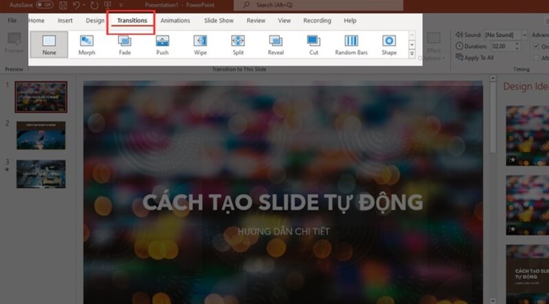 cách trình chiếu powerpoint tự chạy