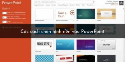 Các cách chèn hình nền vào PowerPoint