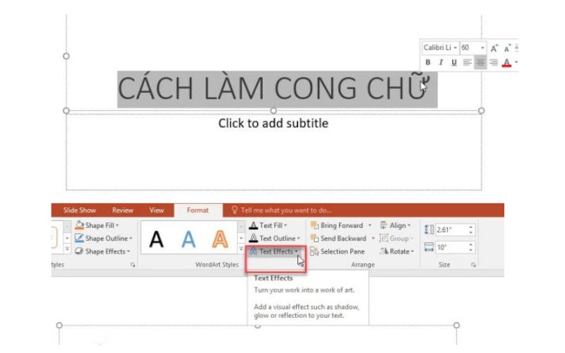 cách làm tiêu đề trong powerpoint đẹp