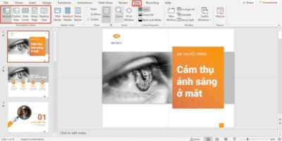 Cách truy cập các chế độ trình chiếu powerpoint